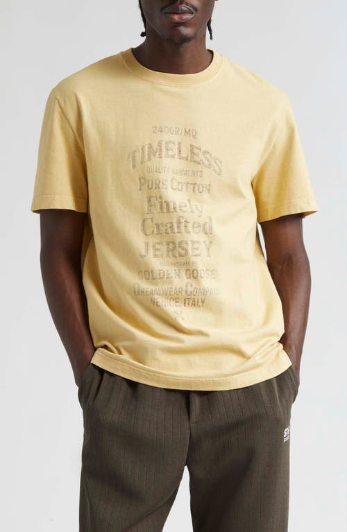 Golden Goose Journey Cotton Graphic T-Shirt Raffia/Dark Brown at Nordstrom,