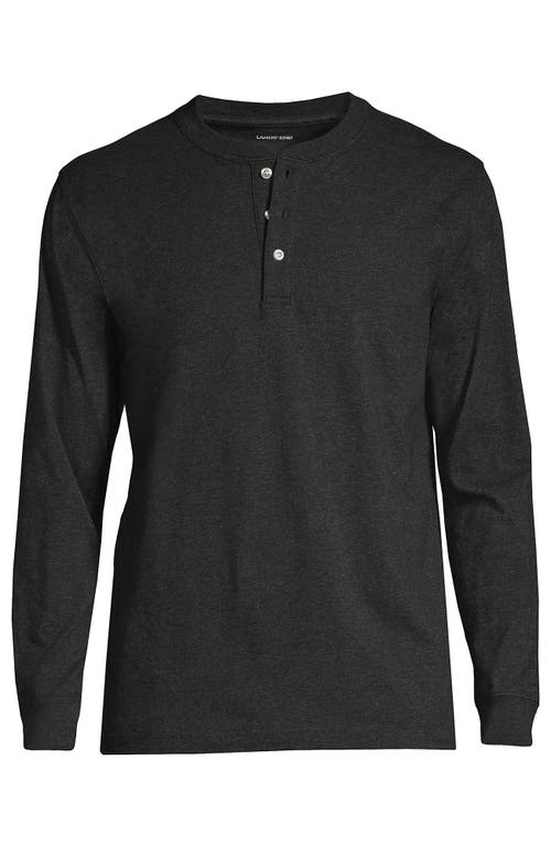 LANDS' END LANDS' END SUPER-T LONG SLEEVE HENLEY SHIRT 