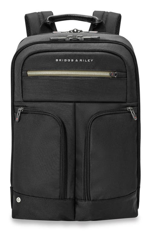 Briggs & Riley HTA Slim Expandable Backpack in Black