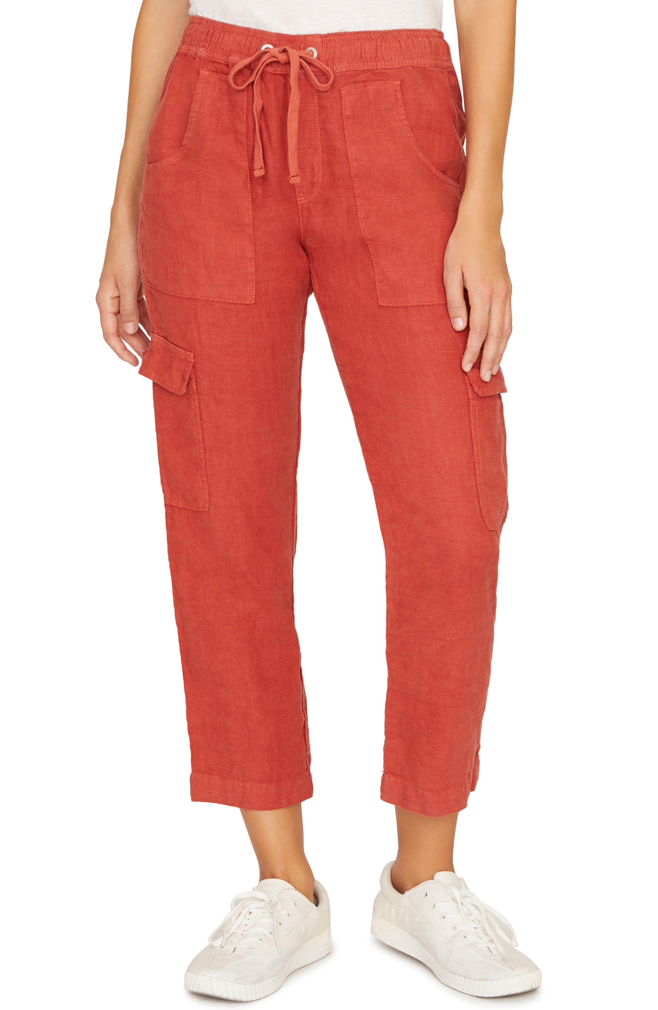 Sanctuary Discoverer Pull-On Cargo Pants, Coral
