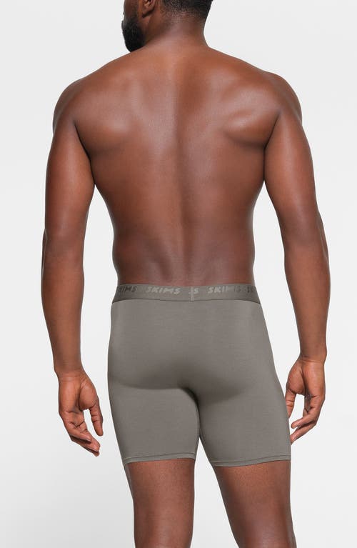 Shop Skims 3-pack 5-inch Stretch Modal Boxer Briefs In Gunmetal