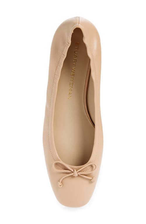 Shop Stuart Weitzman Bria Ballet Flat In Adobe