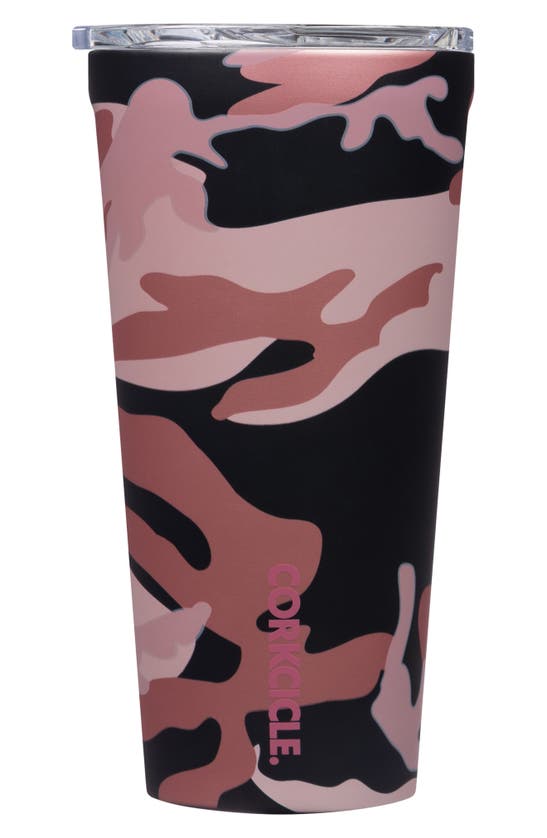 Corkcicle 16-ounce Insulated Tumbler In Rose Camo