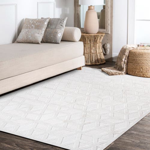 Jonathan Y Talaia Neutral Geometric Indoor/outdoor Area Rug In Ivory
