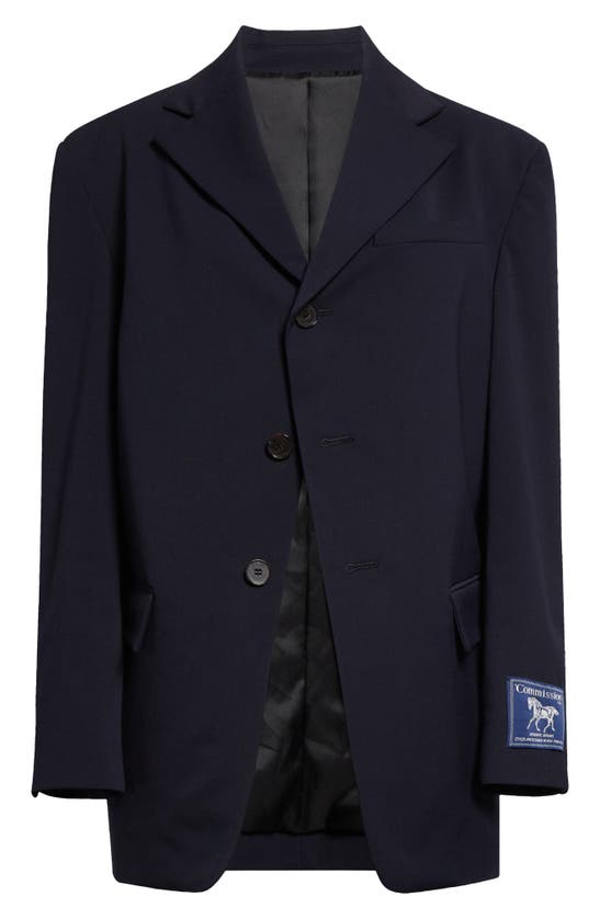 Shop Commission Shift Front Blazer In Navy