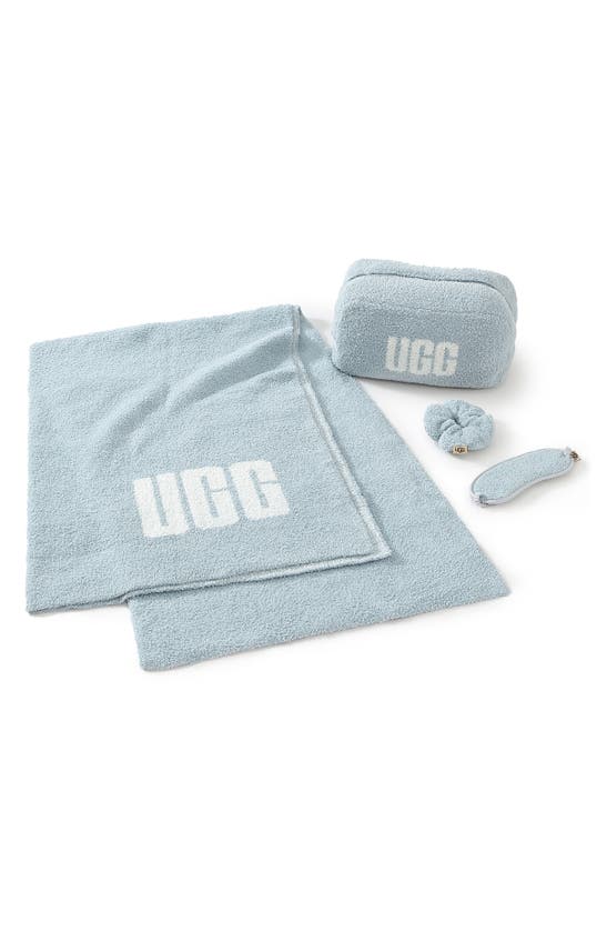 Shop Ugg (r) Bode 4-piece Terry Travel Set In Oceanmist