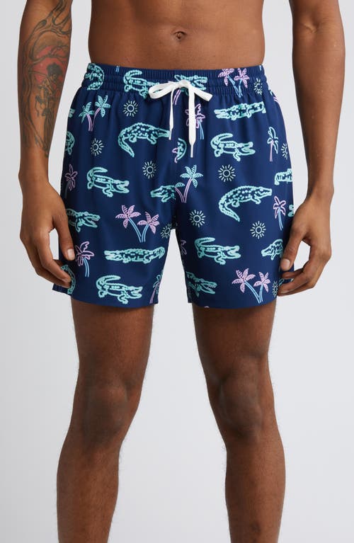 Classic Lined 5.5-Inch Swim Trunks in The Neon Glades