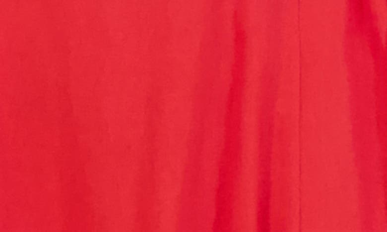 Shop Vince Camuto Side Tie Detail Linen Blend Midi Dress In Poppy
