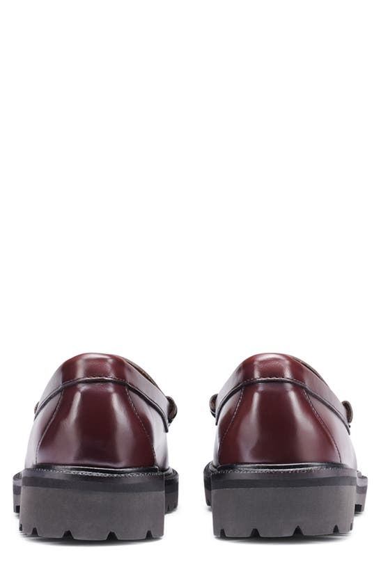 Shop G.h.bass Lincoln Weejun Lug Loafer In Wine