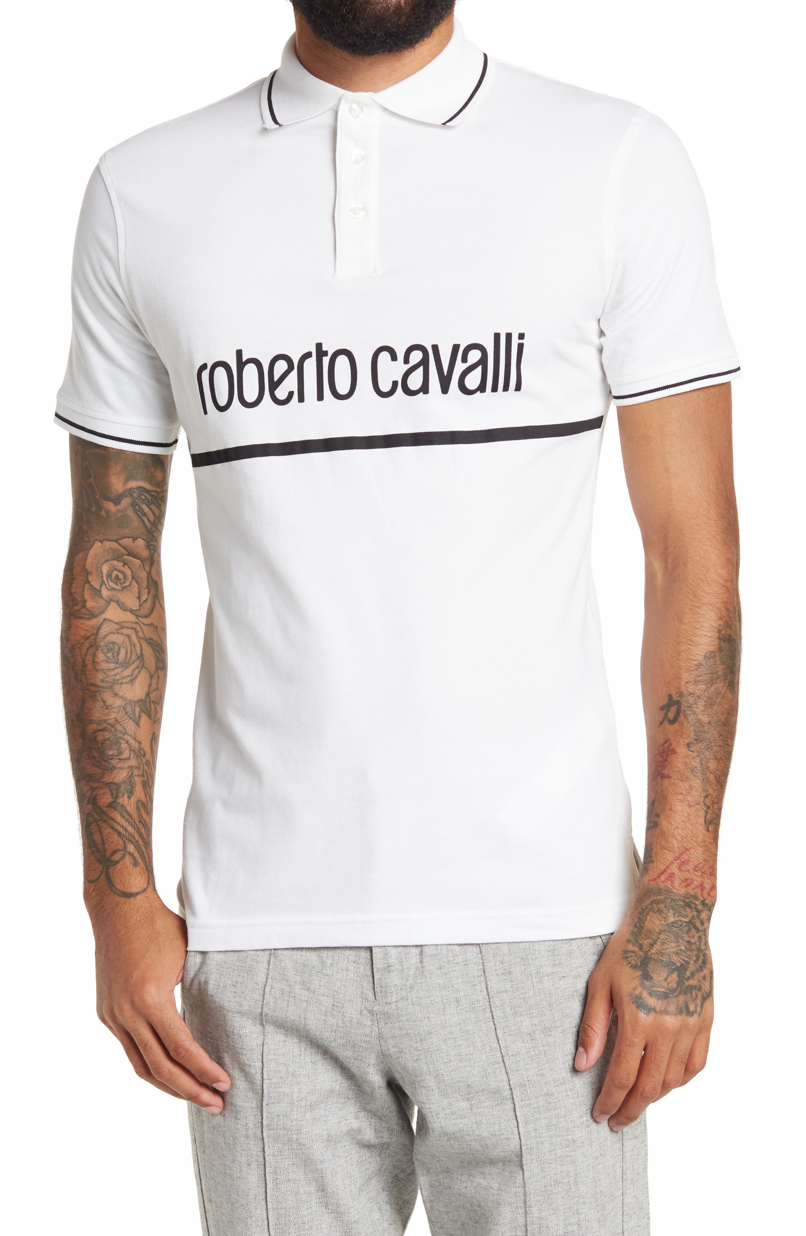 Roberto Cavalli Uomo Logo Polo | Nordstromrack