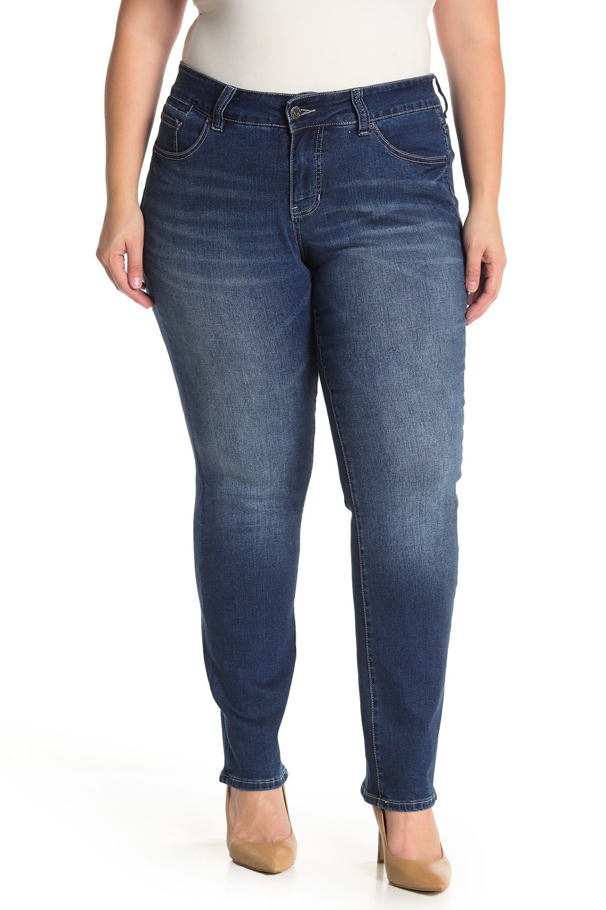 plus size straight leg jeans