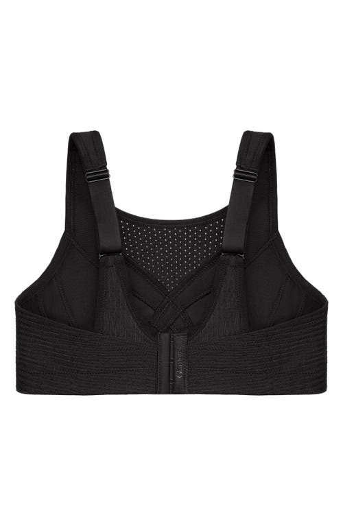 Shop Glamorise Custom Control Sports Bra In Solid Black