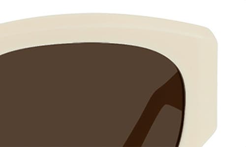 Raen Lonso 53mm Polarized Rectangular Sunglasses In New Blonde/vibrant Brown