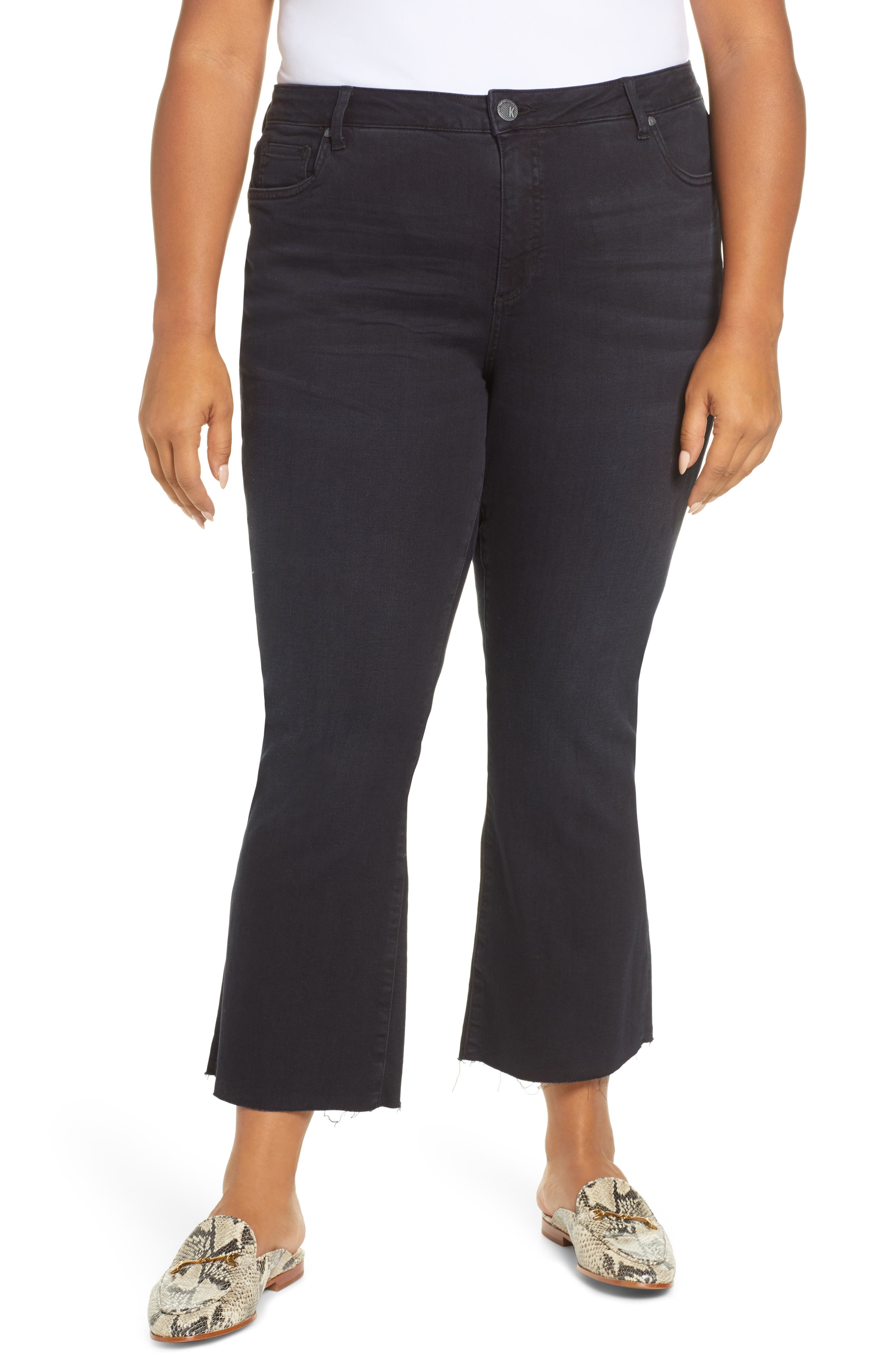 plus size kick flare pants