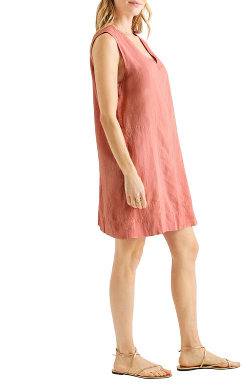 Shop Splendid Dawson Linen Blend Minidress In Sunset