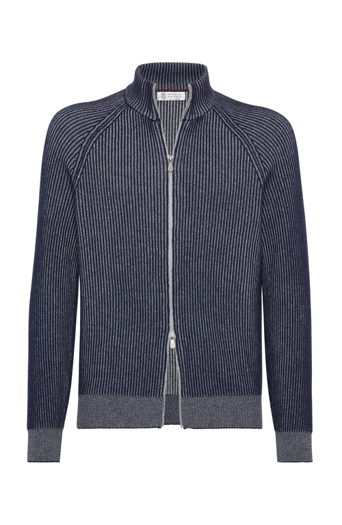 Shop Brunello Cucinelli Vanisé Cardigan In Marine Blue