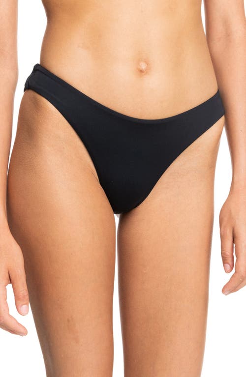 Roxy SD Beach Classics High Cut Bikini Bottoms Anthracite at Nordstrom,