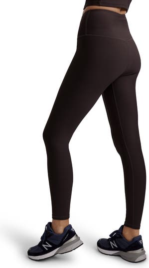 Varley Lets Move Rib High Legging in Chocolate Torte, Brown. Size XS (also  in ).