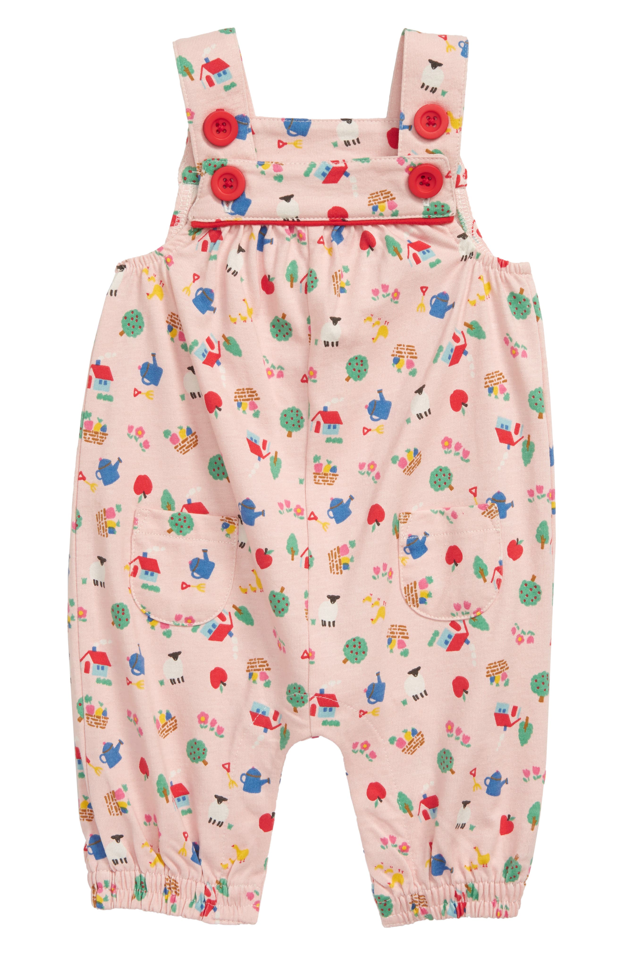 Mini Boden Jersey Dungaree Romper (Baby) Nordstrom