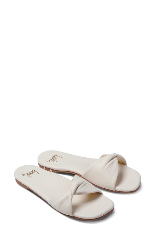 Whipbird Slide Sandal in Eggshell