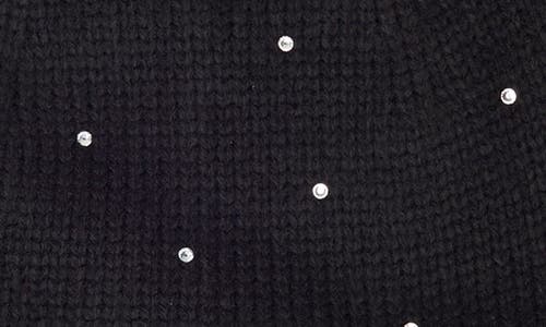 Kate Spade New York Disco Ball Rhinestone Beanie In 001 Black