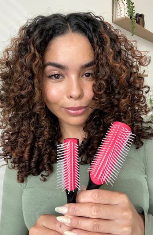 Denman D14 Original Styler Five-row Brush In Black And Red