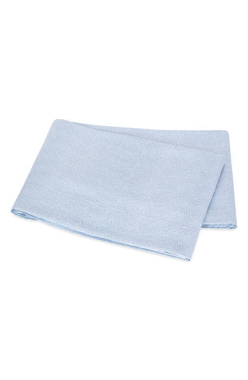 Matouk Jasper Cotton Sateen Flat Sheet In Blue