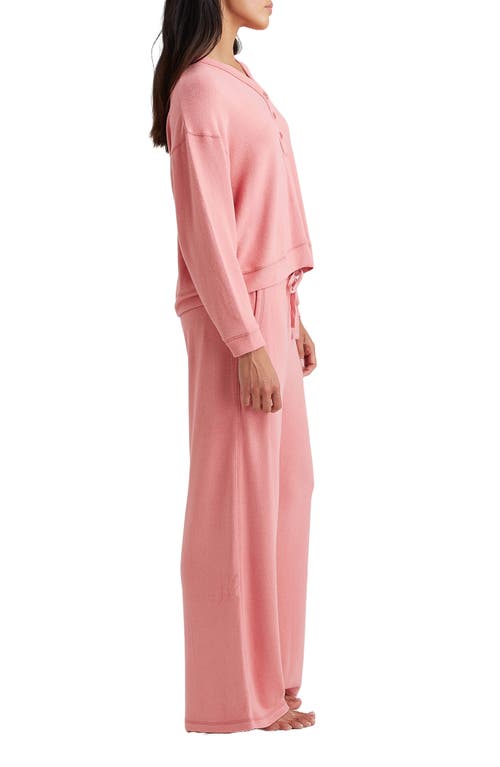 Shop Papinelle Feather Soft Boxy Pajamas In Rose Blush