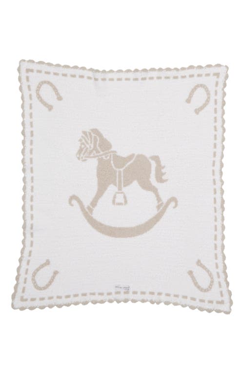 Barefoot Dreams Receiving Blanket In Stone/white Circle