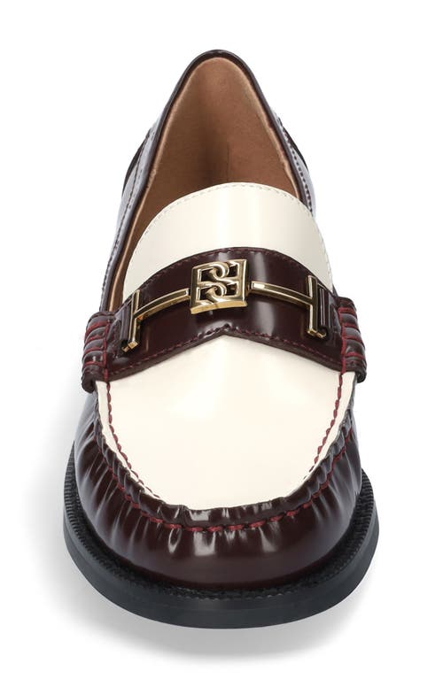 Bibi Lou Tina Bit Loafer In Burgundy