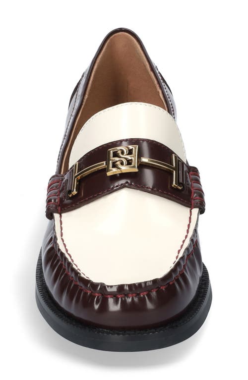 Shop Bibi Lou Tina Bit Loafer In Burgundy