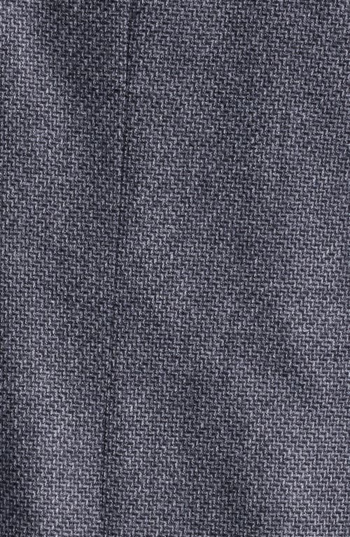 Shop Canali Kei Trim Fit Geometric Textured Wool Sport Coat In Dark Grey