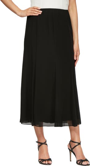 Alex Evenings Chiffon Detail Skirt