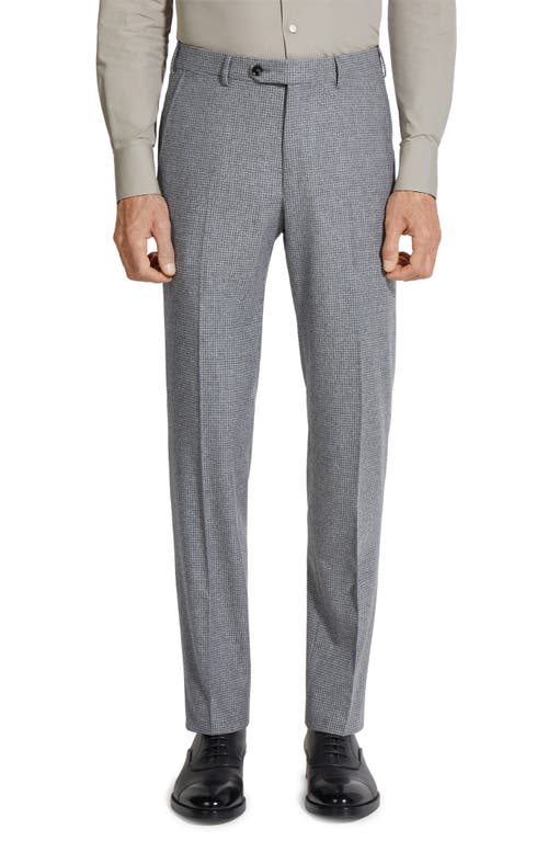 Shop Zegna 15milmil15 Brushed Mini Houndstooth Wool Blend Suit In Grey