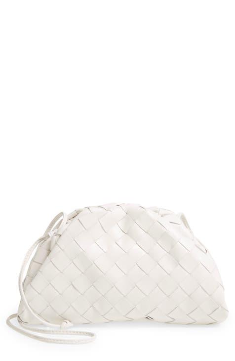 White Mosaic Designer Clutch Bag