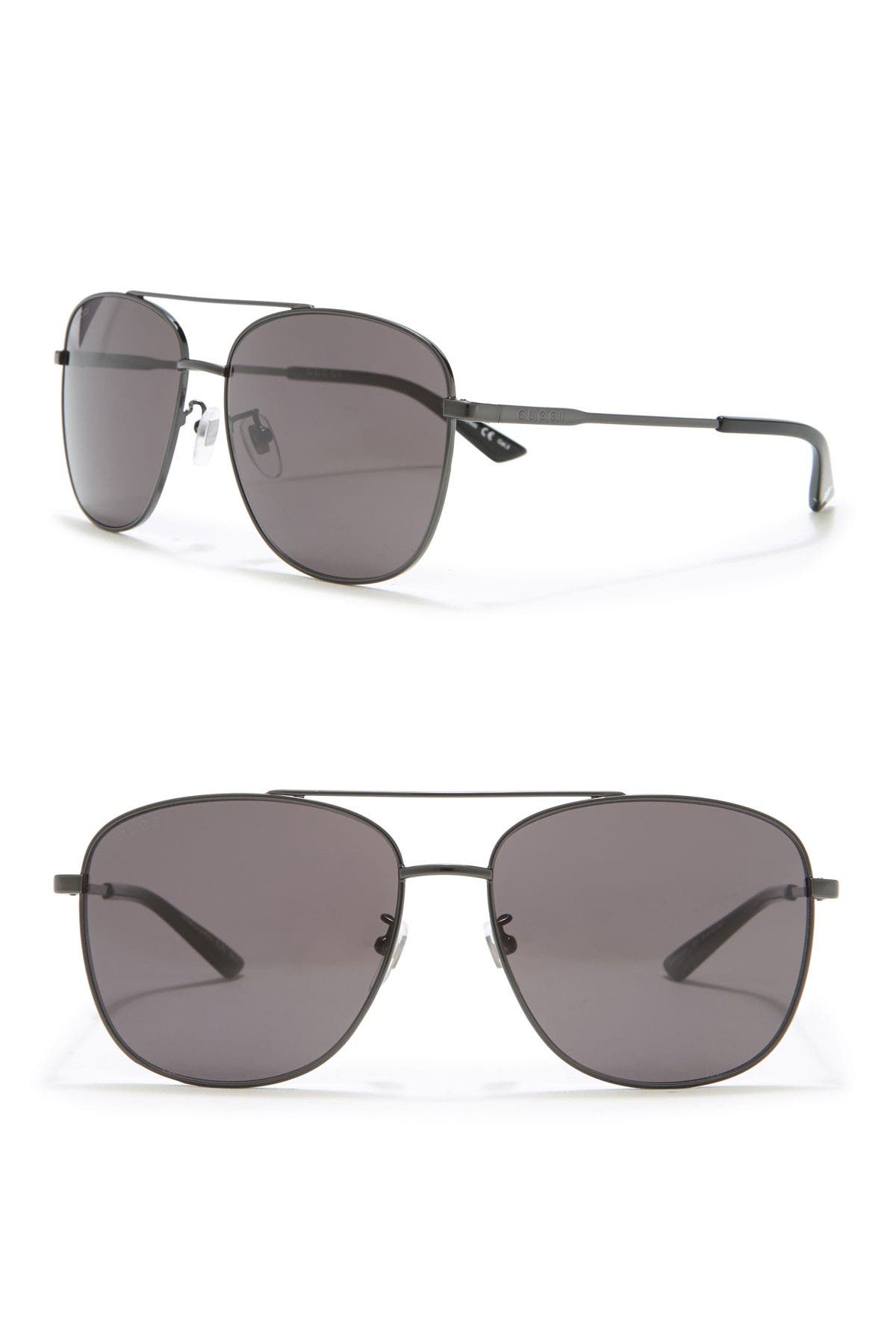 gucci 61mm square sunglasses