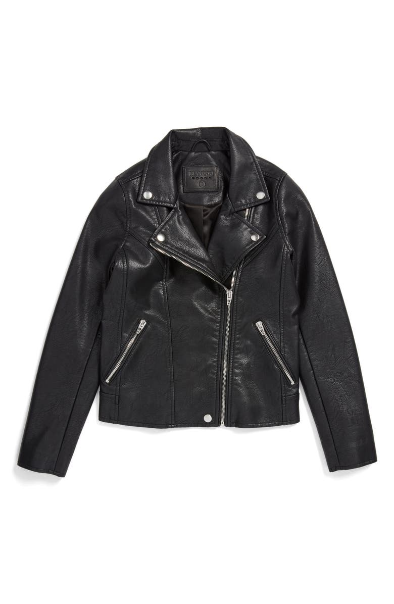 BLANKNYC Faux Leather Moto Jacket (Big Girls) | Nordstrom