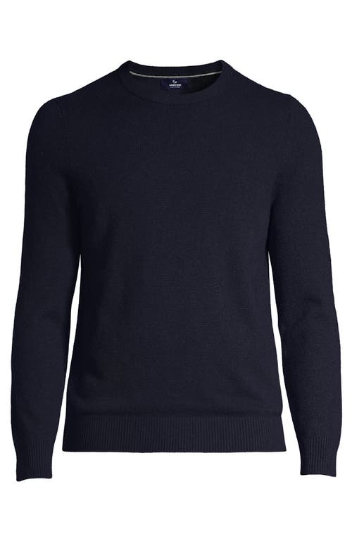 Shop Lands' End Fine Gauge Cashmere Sweater In Radiant Navy