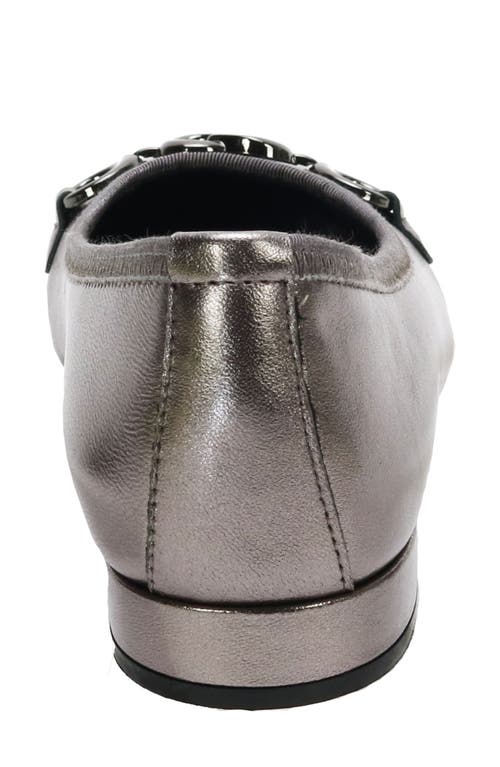 David Tate Omega Flat In Pewter Lamb