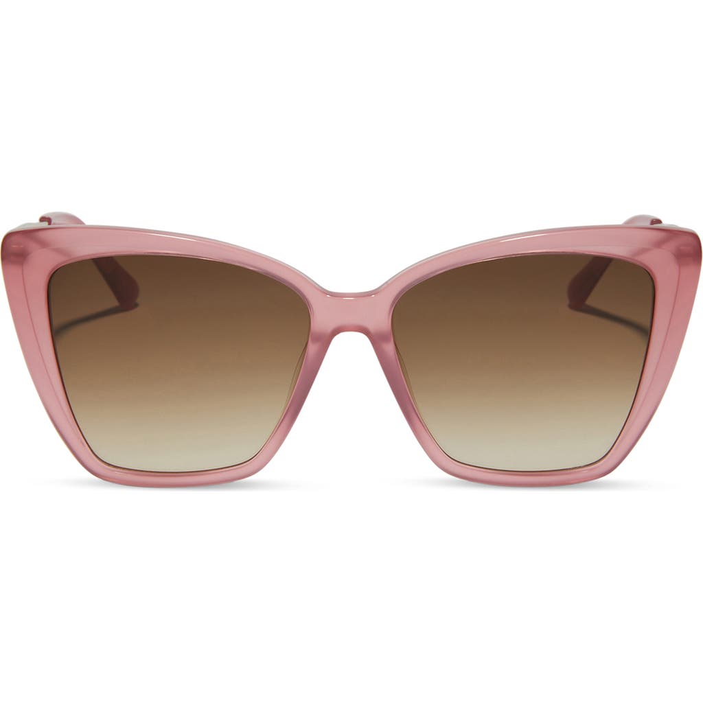 Diff Becky Ii 55mm Cat Eye Sunglasses In Pink
