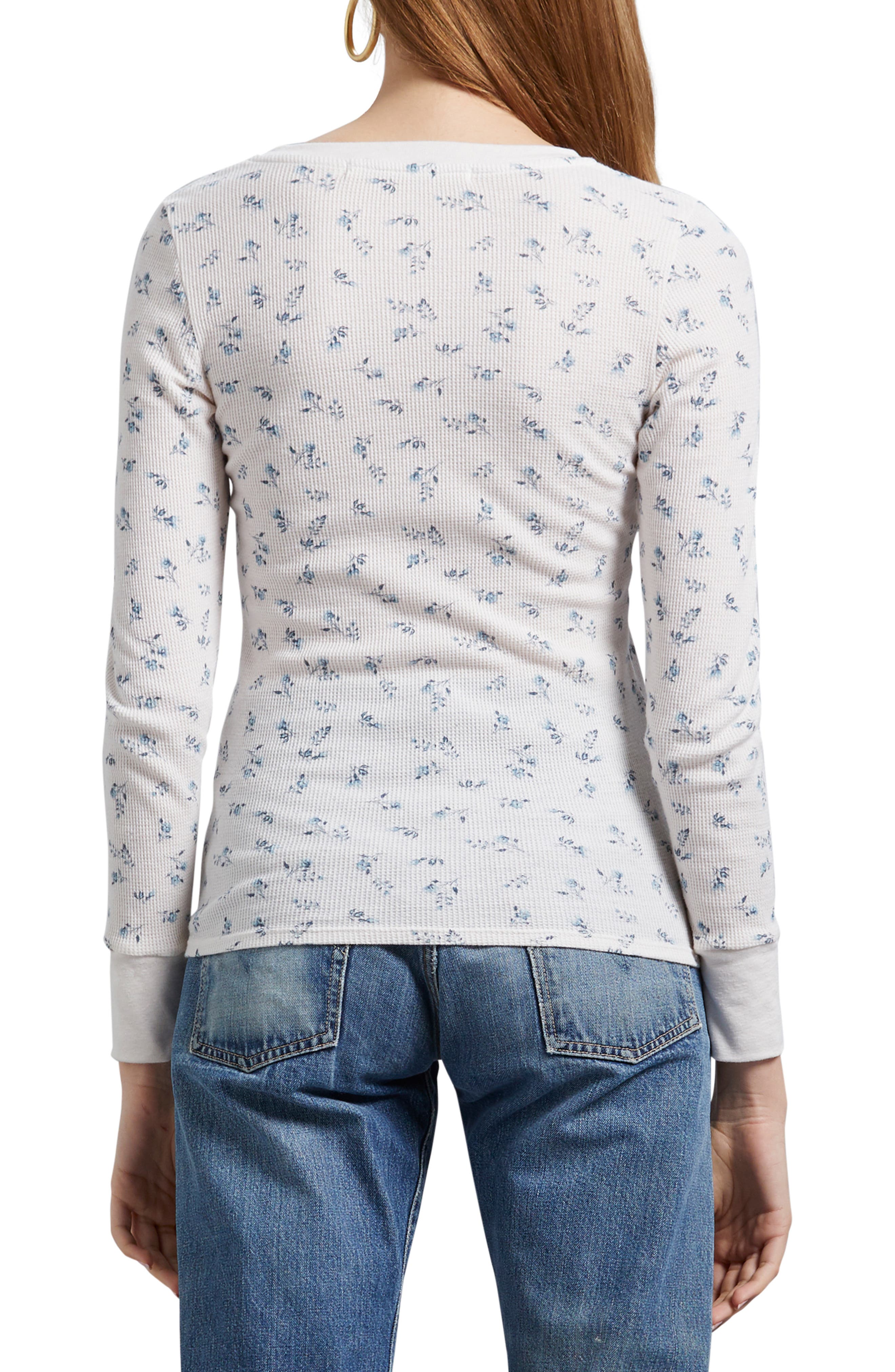 floral thermal top