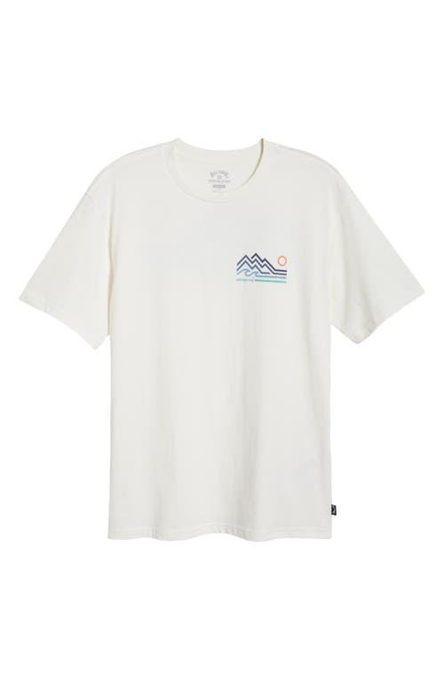 Shop Billabong Range Logo Organic Cotton Graphic T-shirt In Off White