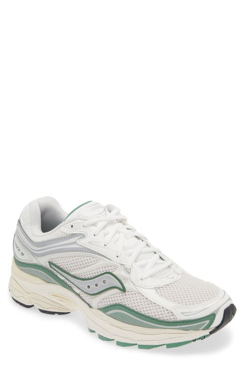 Saucony Gender Inclusive Progrid Omni 9 Sneaker In Ivory/green