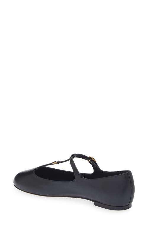 Chloé Marcie Mary-jane Python Print Leather Ballet Flats In 001 Black