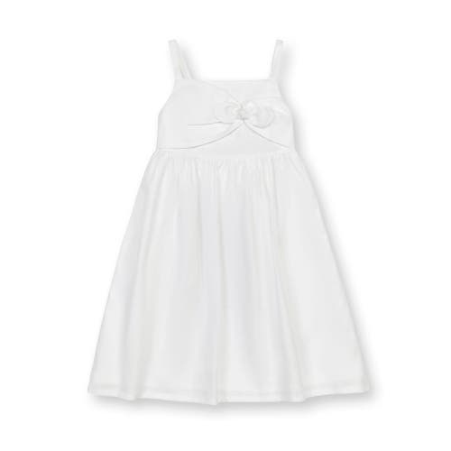 Hope & Henry Girls' Sleeveless Bow Front Linen Sundress, Toddler in White Bow Linen at Nordstrom