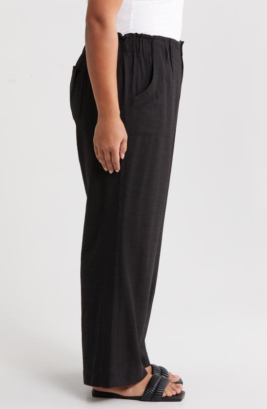 Wit & Wisdom Sky Rise Paperbag Waist Pants In Black