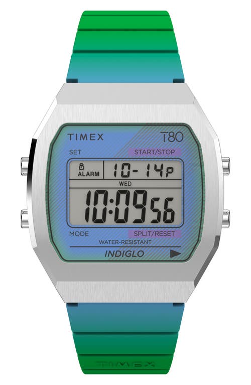 Timex® Timex T80 Digital Resin Strap Chronograph Watch