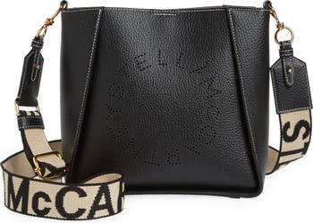 Stella McCartney Perforated Logo Mini Faux Leather Crossbody Bag | Nordstrom