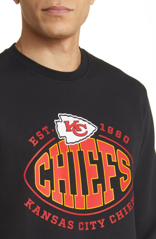 Shop Hugo Boss Boss X Nfl Crewneck Sweatshirt In Kansas City Chiefs Black