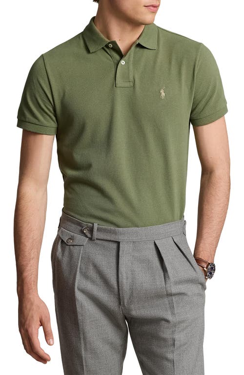 Shop Polo Ralph Lauren Cotton Piqué Polo In Garden Trail